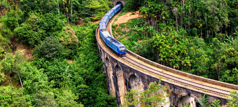 Take a Walk Along the Nine Arch Bridge's Rails